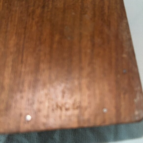 Vintage Wood Hand Carved Inlay India Sheesham Trinket Jewelry Hinged Box 4 x 4 - Picture 7 of 8